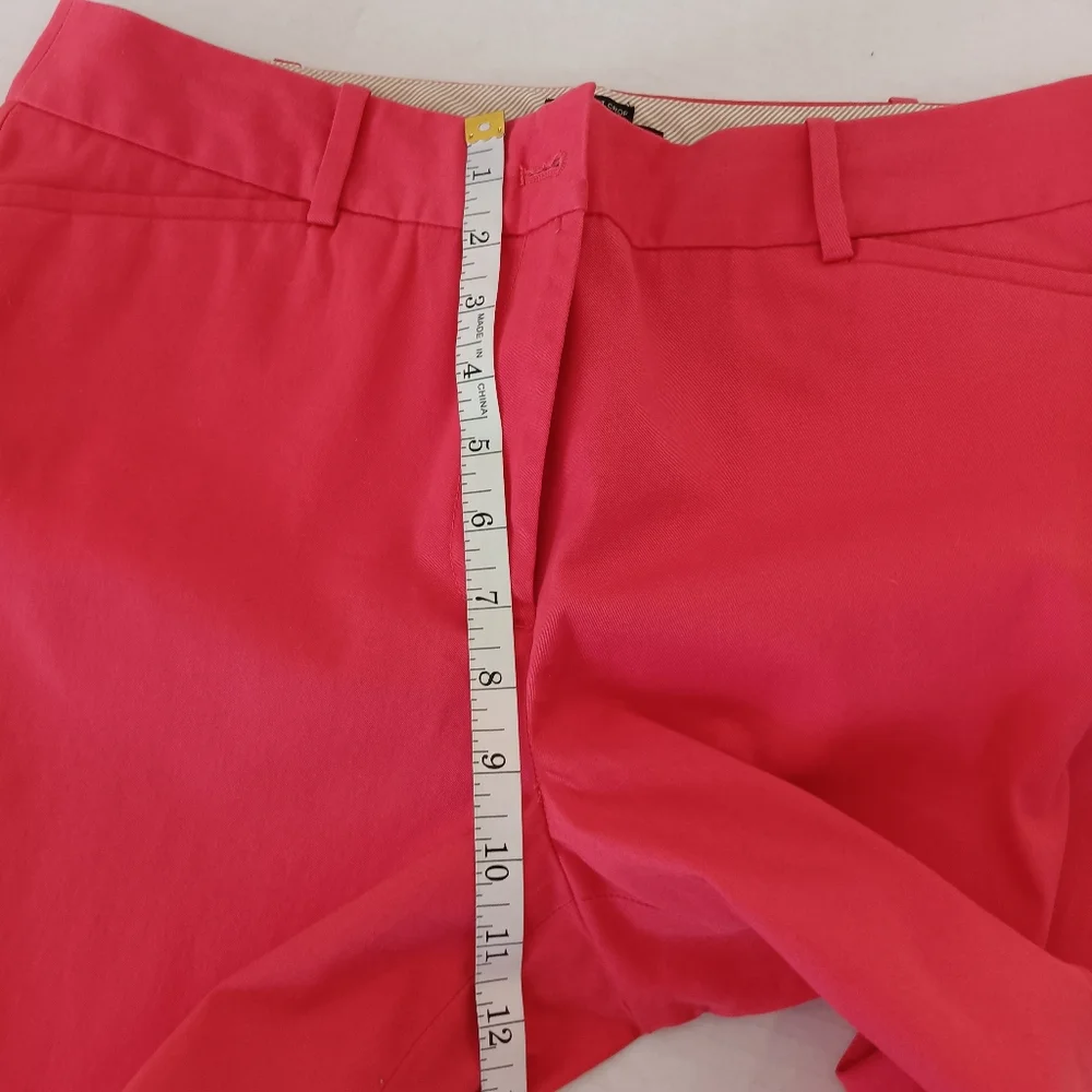 Talbots The Perfect Crop Pants Women's Size 8 Bright Pink Style ID245 Stretch - Picture 4 of 9